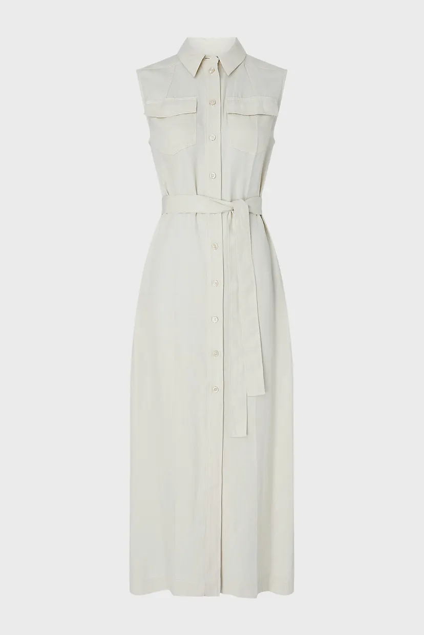Платье TENCEL SLEEVELESS SHIRT DRESS 10