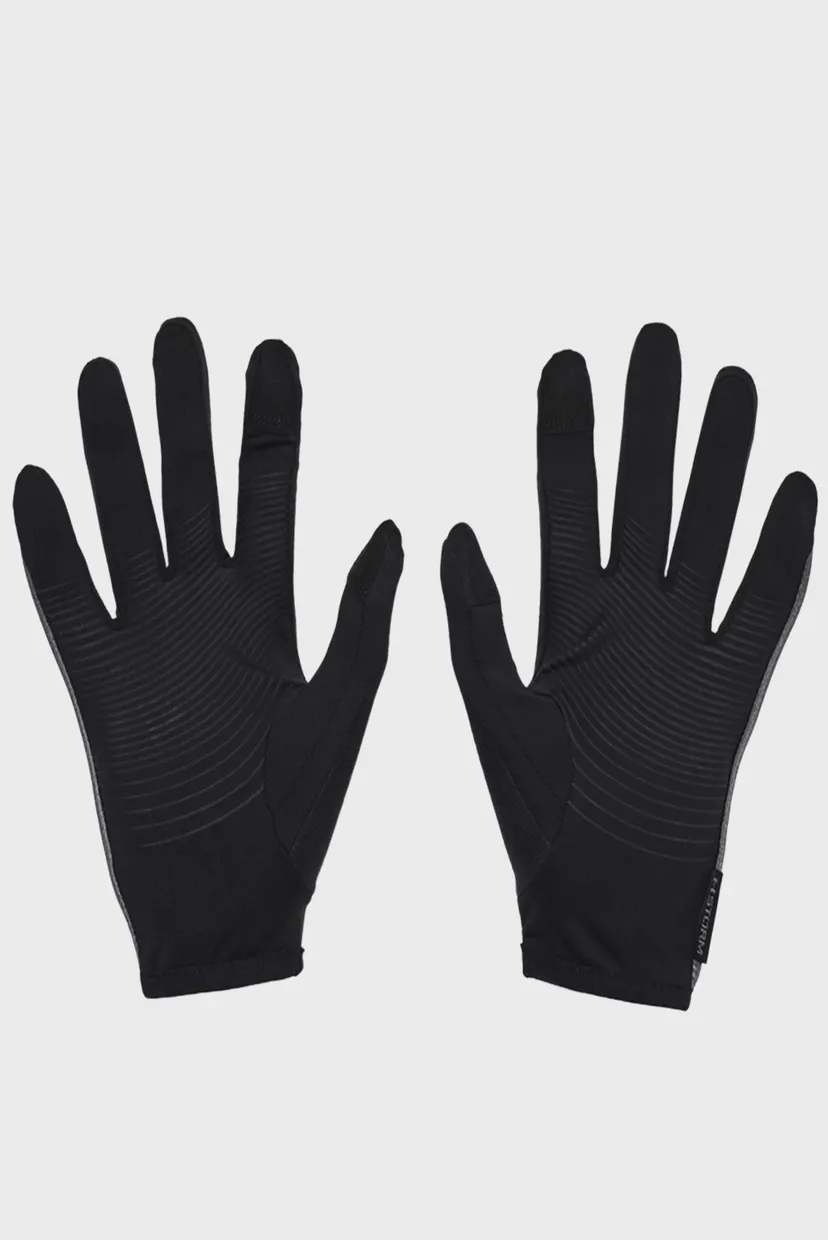 Мужские черные перчатки UA Storm Run Liner 4