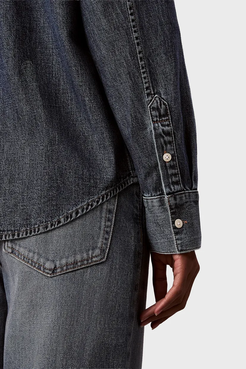 Рубашка LS CLASSIC DENIM SHIRT BLUE WHAR 6
