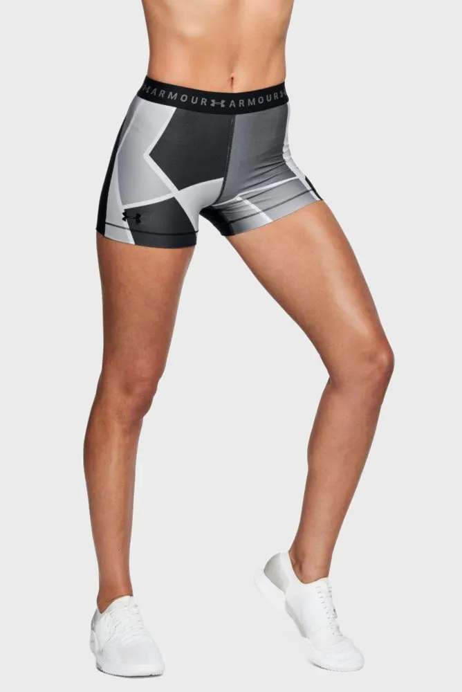 Женские серые шорты UA HG Armour Engineer Shorty 6