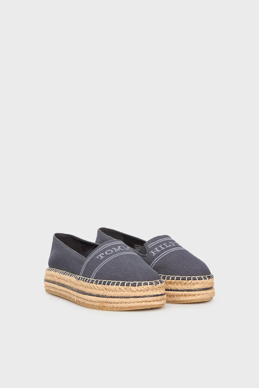 Женские темно-синие джинсовые эспадрильи DENIM PLATFORM ESPADRILLE 3