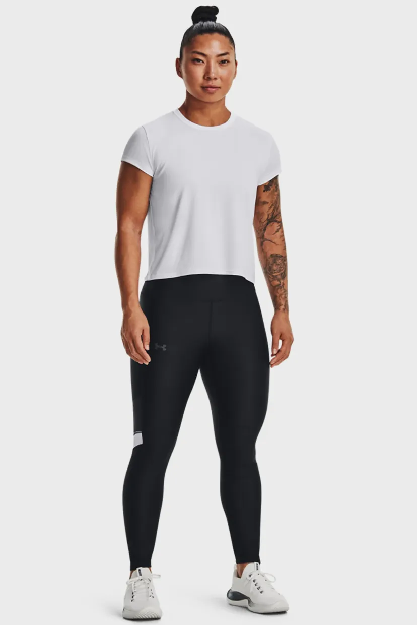 Женские черные тайтсы Armour Mesh Panel Leg 12
