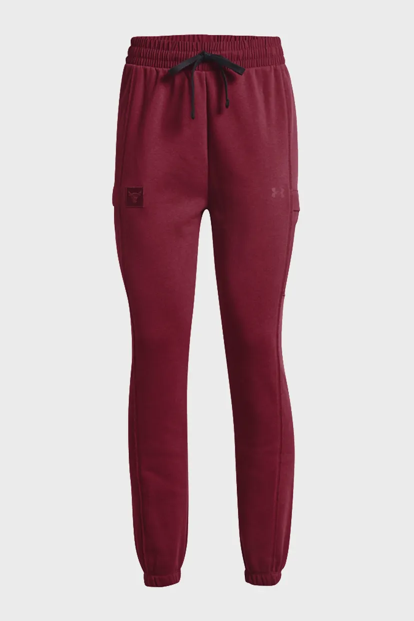 Женские бордовые спортивные брюки UA Prjct Rock Fleece Pant 5