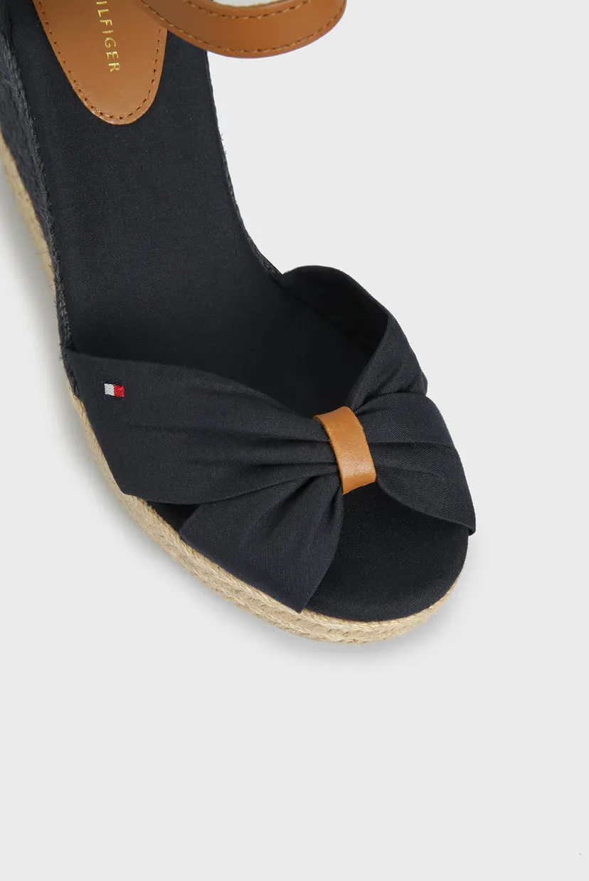 Женские темно-синие босоножки BASIC OPEN TOE HIGH WEDGE 9