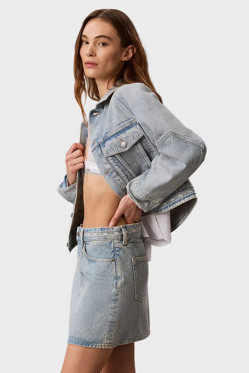 Куртка джинсовая/BRANDED BOXY DENIM JACKET FRESH 3