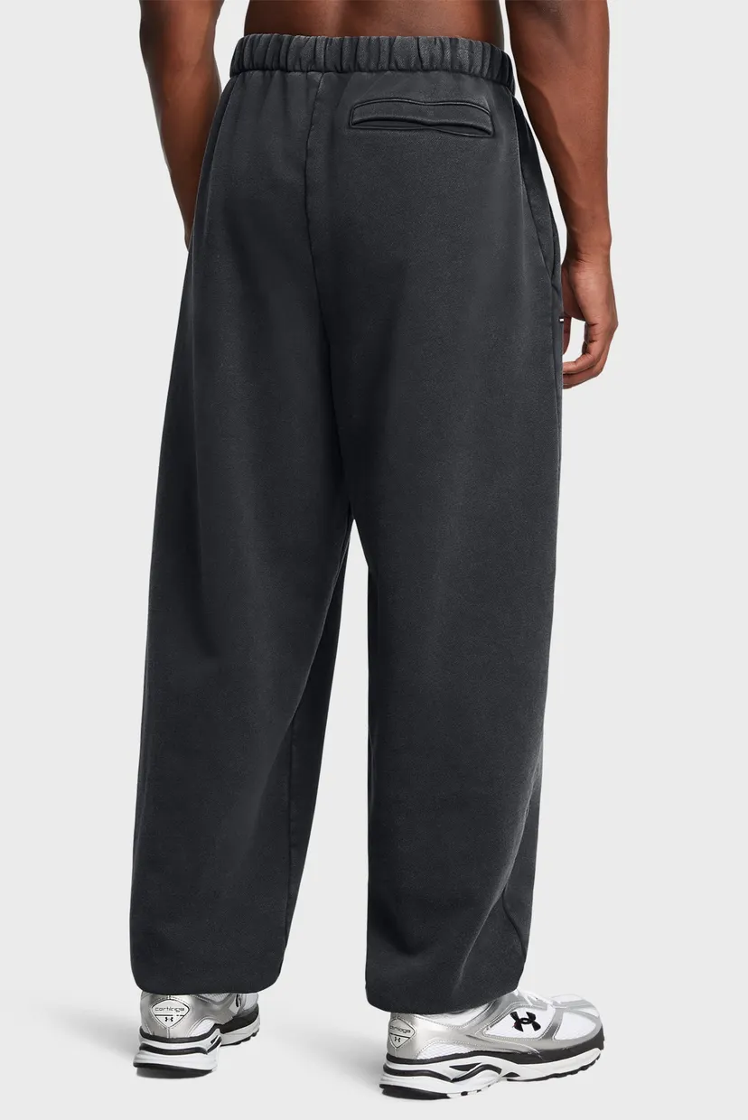 Мужские черные спортивные брюки UA Icon HWT Flc Wash OS Pant 3