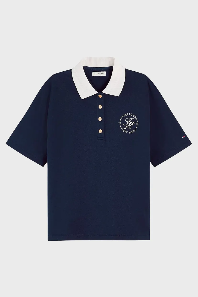 Поло/TH BRETON COLLAR SS POLO 5