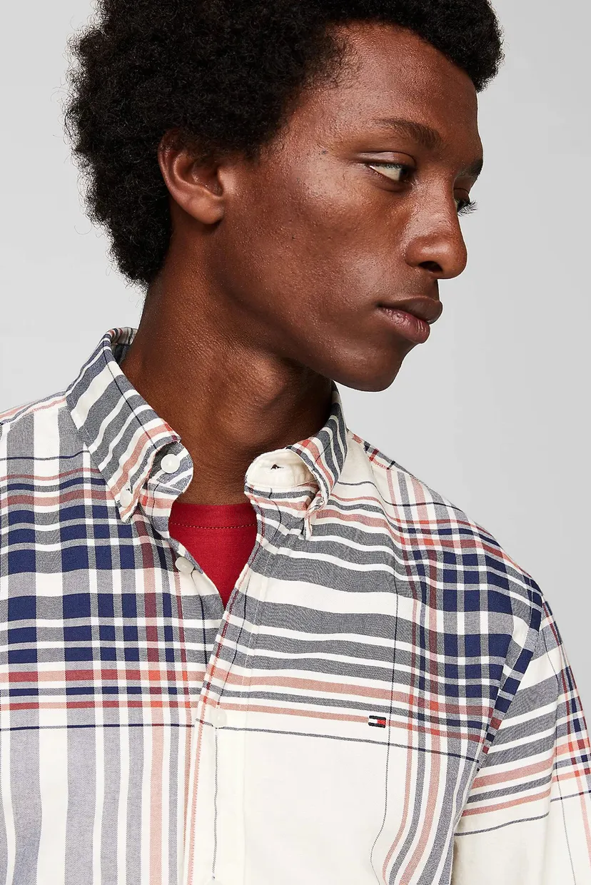 Мужская рубашка в клетку XL OXFORD CHECK RF SHIRT 4