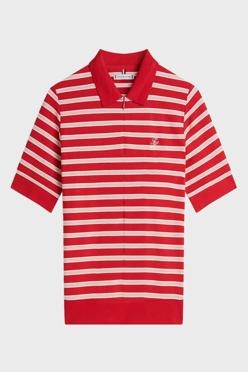 Поло TH SCRIPT LYOCELL ZIP SS POLO 6