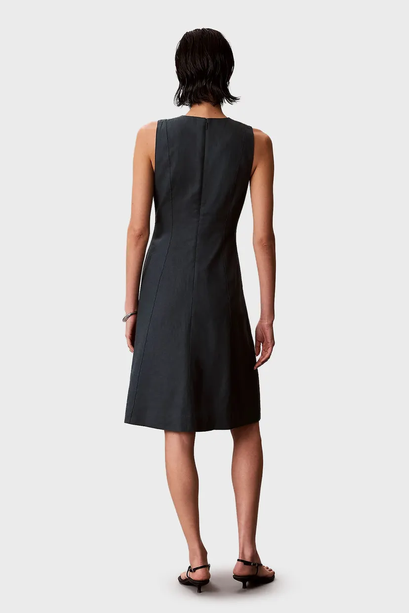 Платье LINEN PANEL SL MIDI DRESS 4