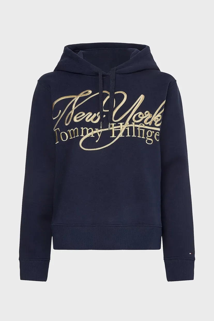 Женское темно-синее худи REG NY METALLIC 10