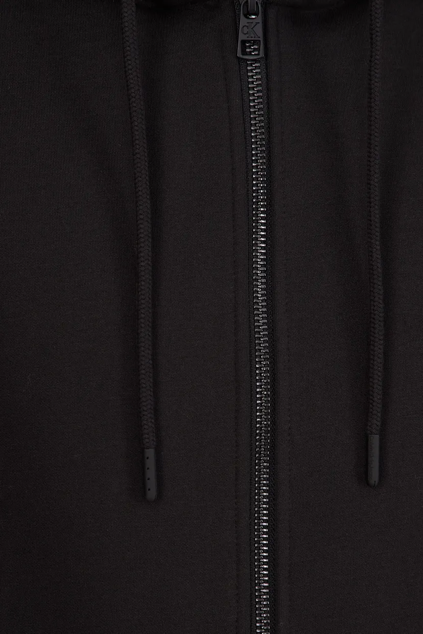 Мужское черное худи LOGO TAPE ZIP THROUGH HOODIE 5