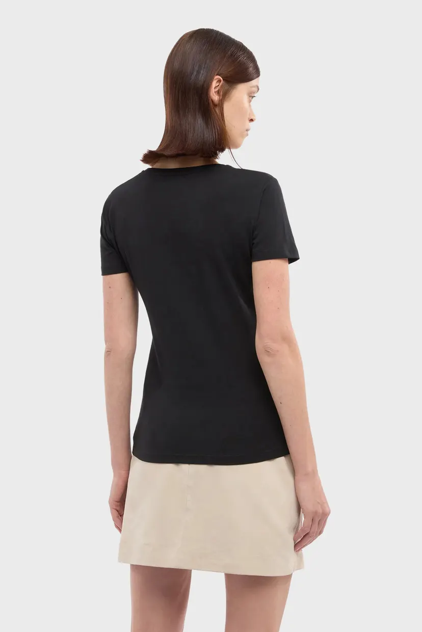 Футболка WTS01J01 SLIM FIT T-SHIRT - ESSENTIAL LEVRIERO EMBROIDERY 3