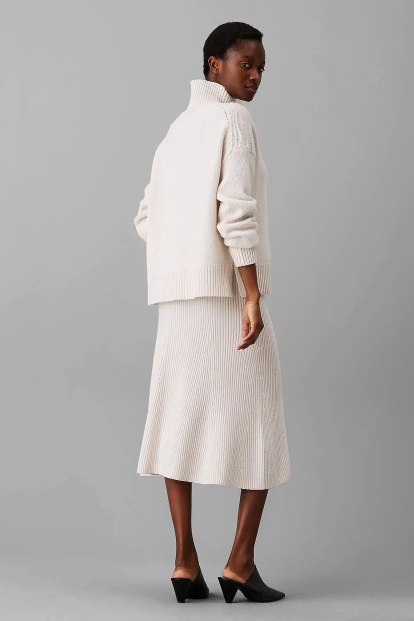 Юбка RECYCLED WOOL MIDI SKIRT 3