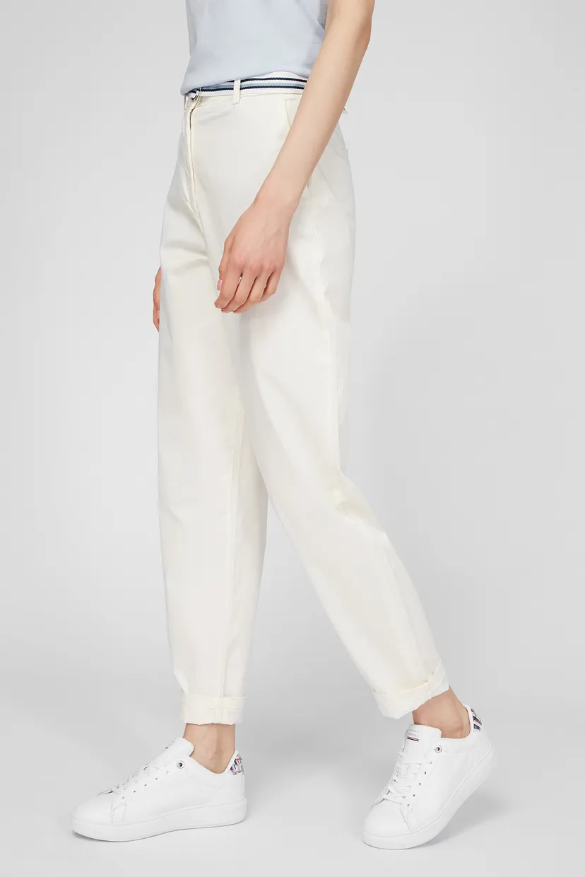 Женские белые брюки CO MODERN TAPERED CHINO 3