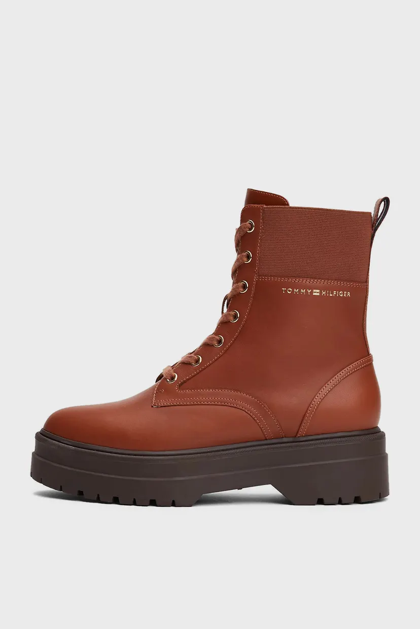 Ботинки LEATHER ELASTIC RIB LACEUP 4