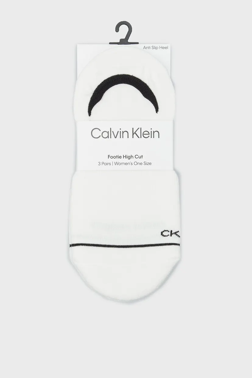 Следы CK WOMEN FOOTIE HIGH CUT 3P ATHLEISURE 4