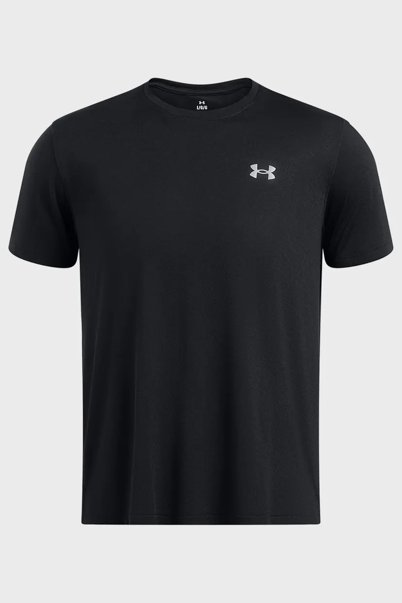 Мужская черная футболка UA LAUNCH CAMO SHORTSLEEVE 3