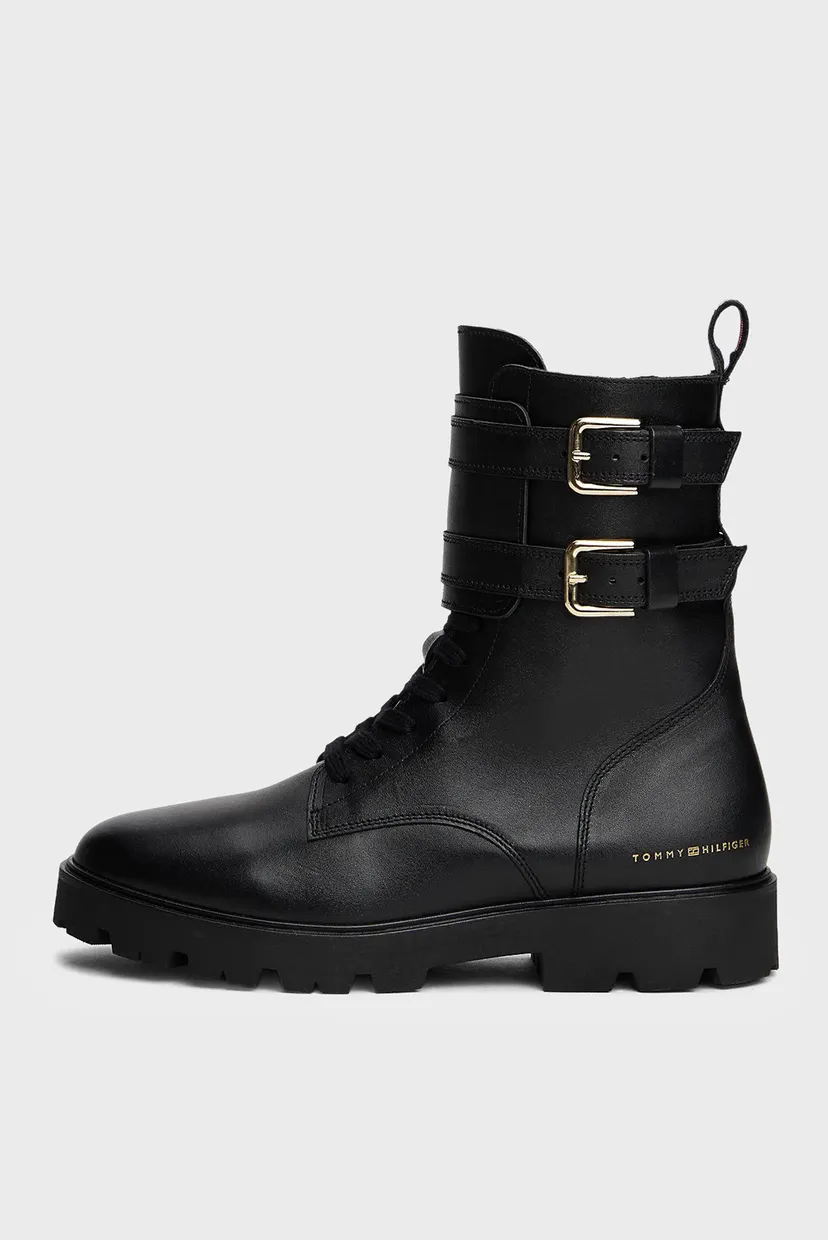 Ботинки TOMMY HILFIGER LTHR BIKER LACEUP 6