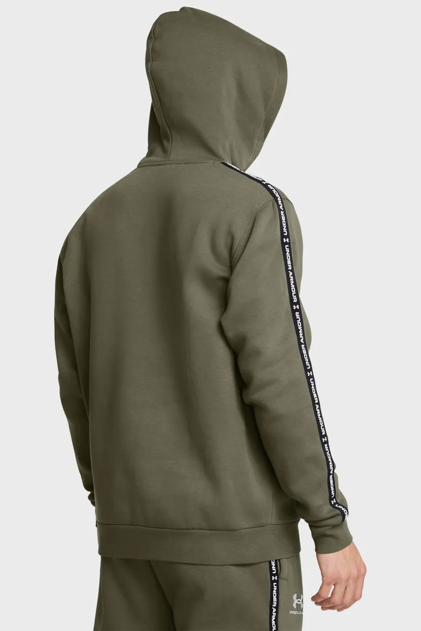 Мужское зеленое худи UA Icon Fleece HD Taping 3