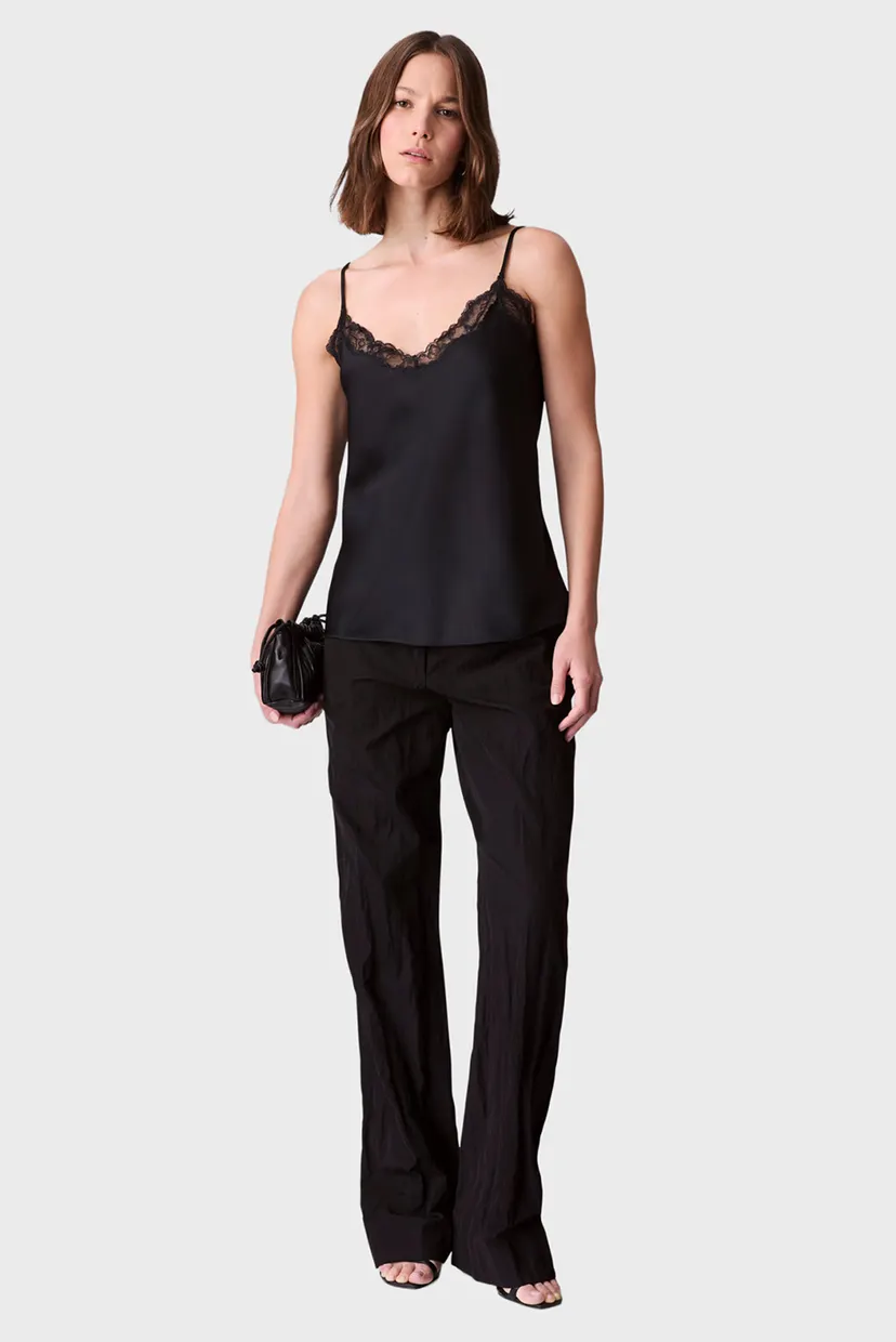 Топ/Matte Satin Cami with Lace 3