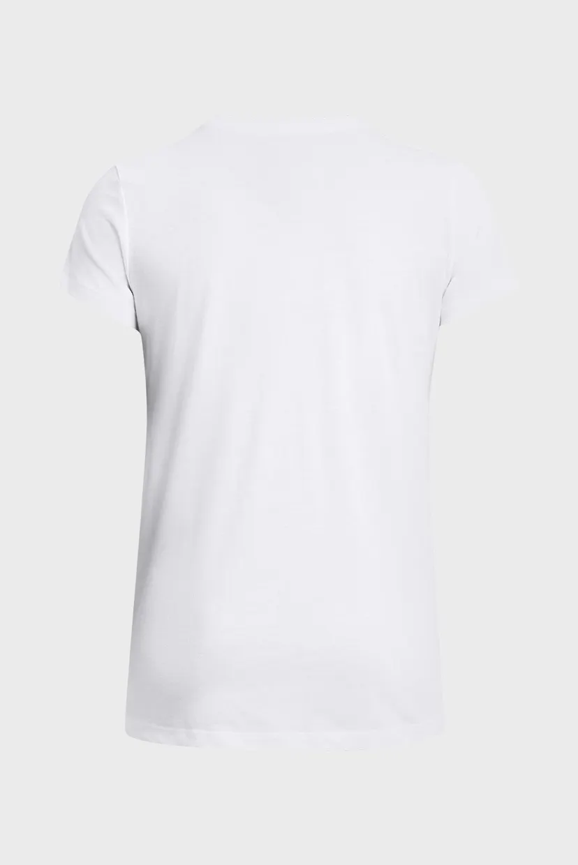 Женская белая футболка UA W SPORTSTYLE LOGO SS 4