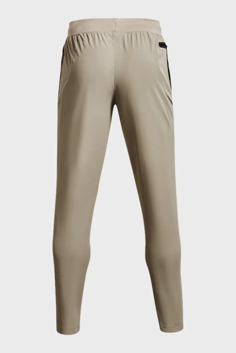 Мужские бежевые спортивные брюки UA UNSTOPPABLE TAPERED PANTS 6