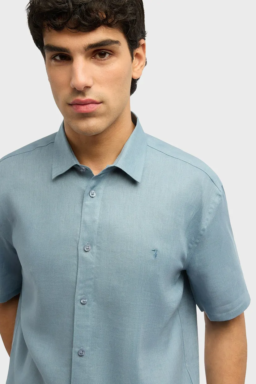 Рубашка с коротким рукавом MS109T19 SHORT SLEEVES SHIRT - LINEN 4