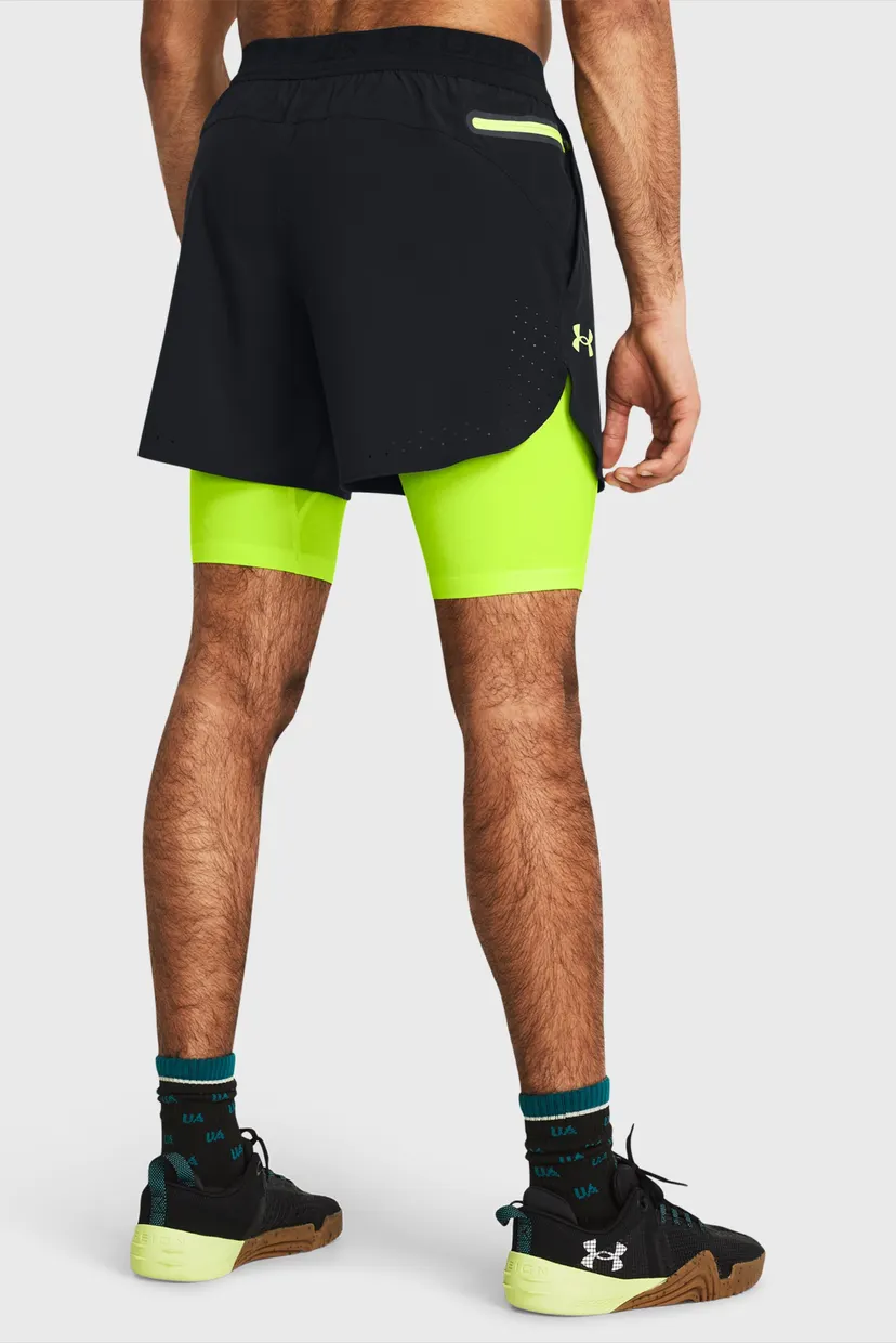 Мужские черные шорты UA Peak Woven 2in1 Sts 8