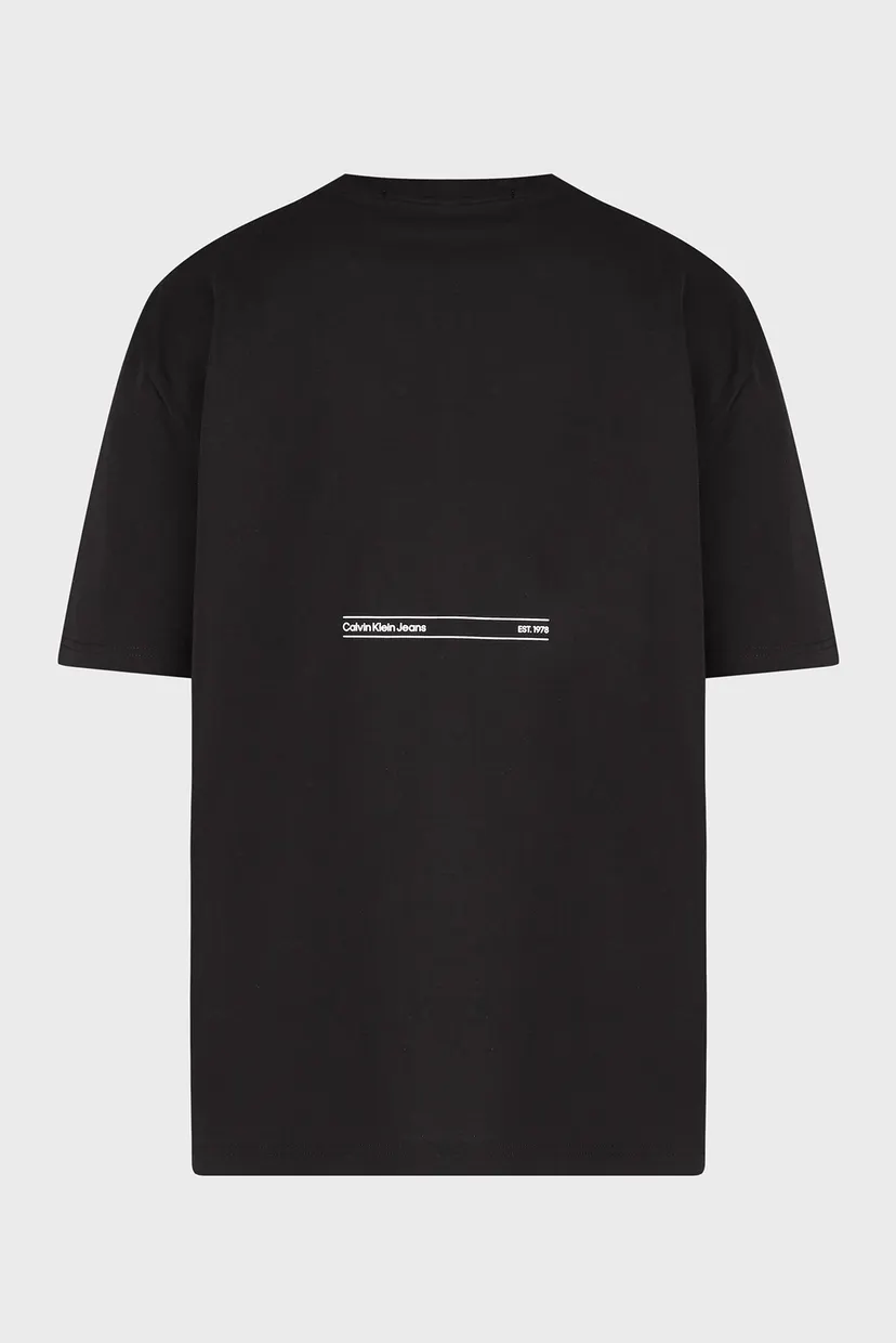 Мужская черная футболка EMBOSSED EUPHORIC FLORAL TEE 6