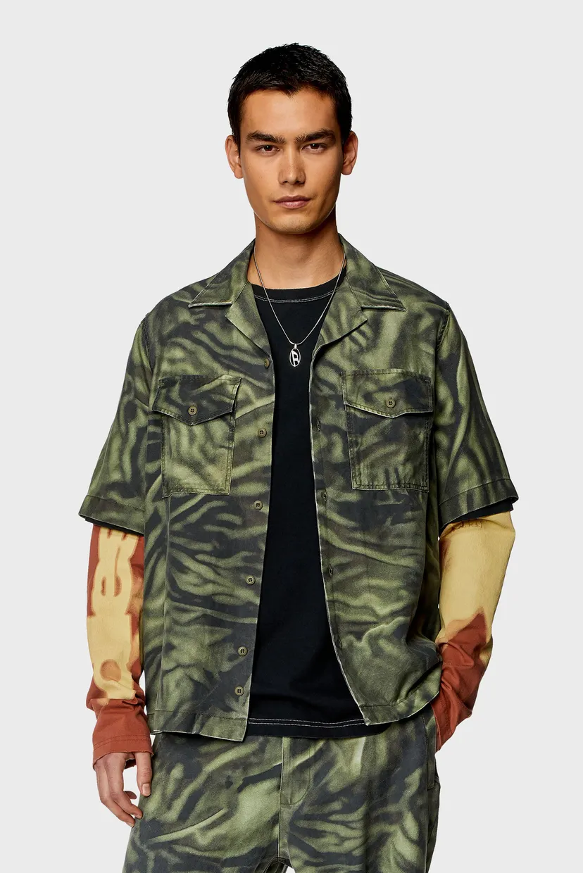 Рубашка с коротким рукавом S-SAM-ZEBRA CAMICIA 4