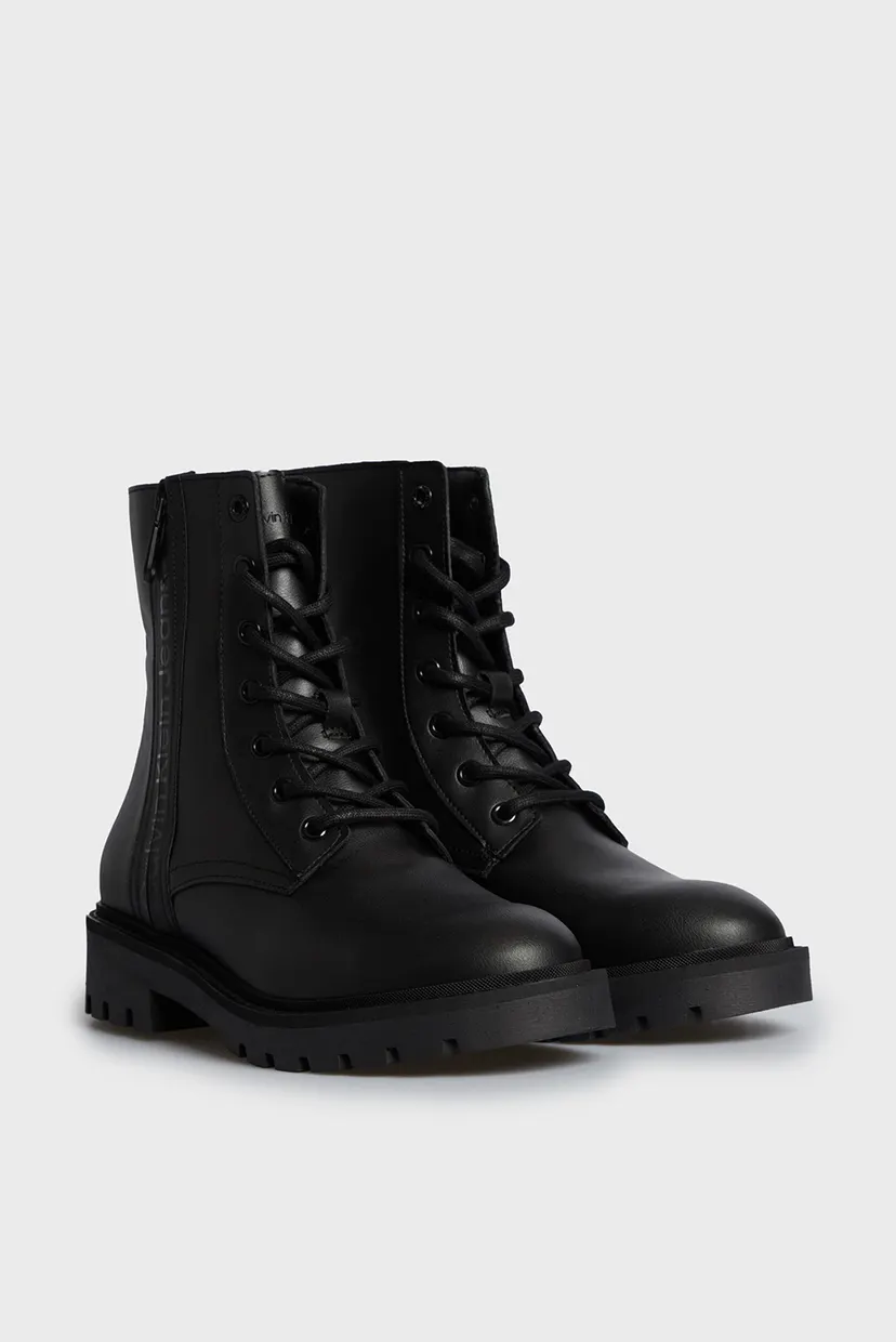 Женские черные ботинки COMBAT MID LACEUP 9