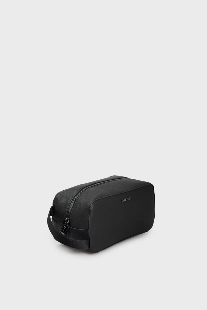 Мужской черный несессер CK DIAGONAL WASHBAG 3