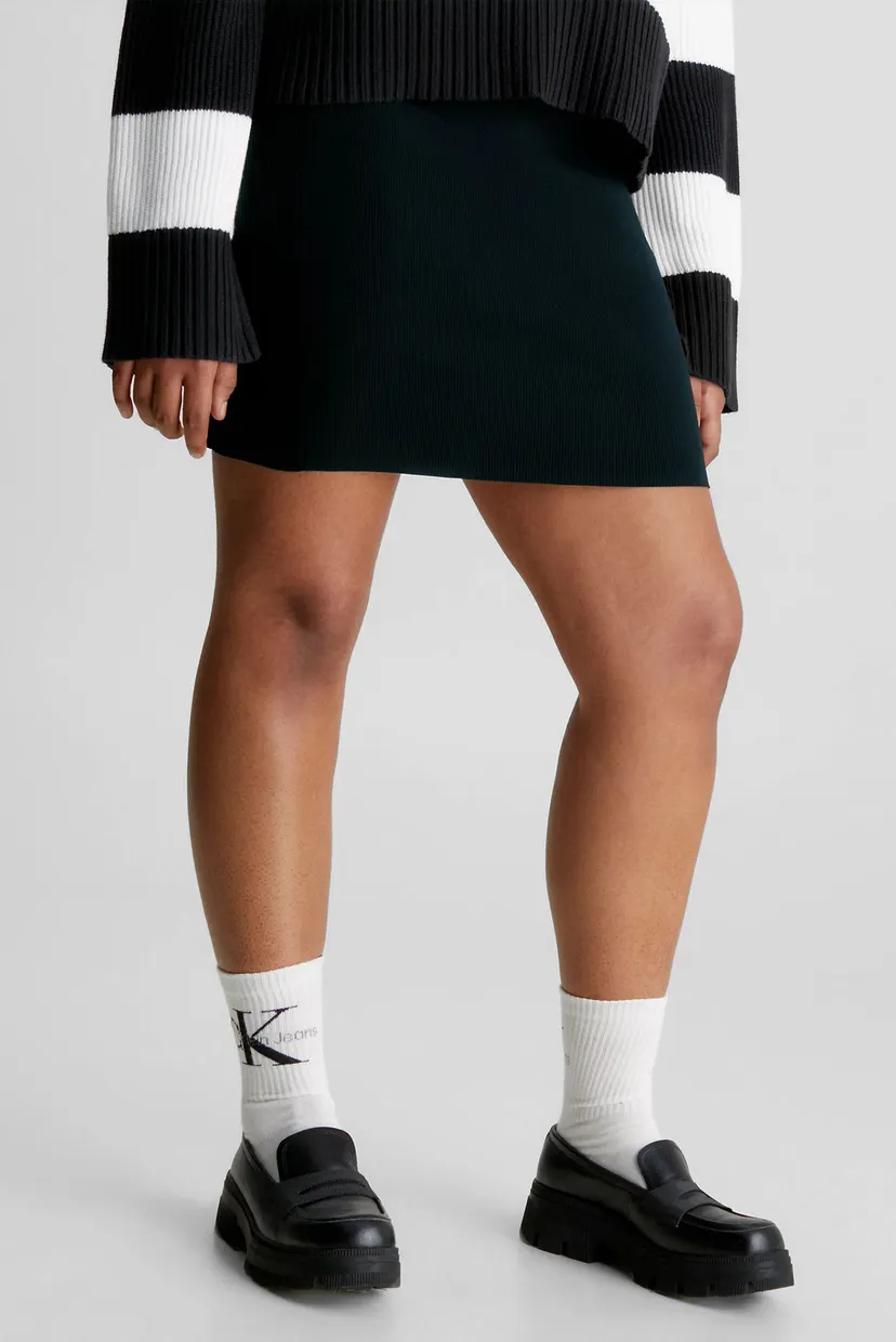 Юбка BACK ZIP KNITTED SKIRT 4