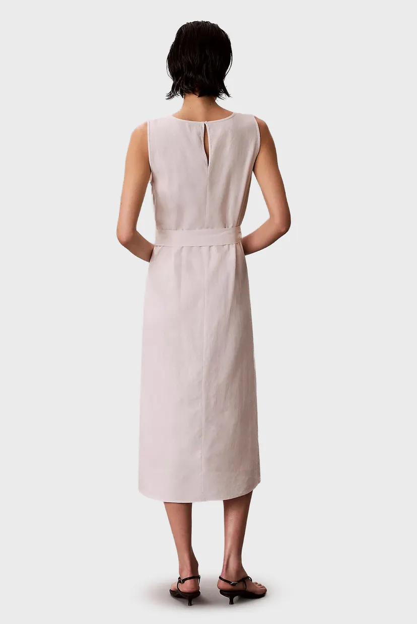 Платье LINEN V NECK SLEEVELESS DRESS 3