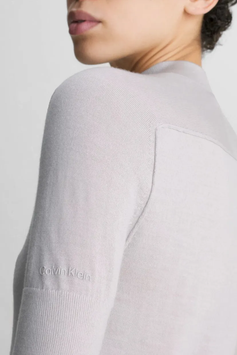 Свитер с короткими рукавами EXTRA FINE WOOL MOCKNECK SWEATER 9
