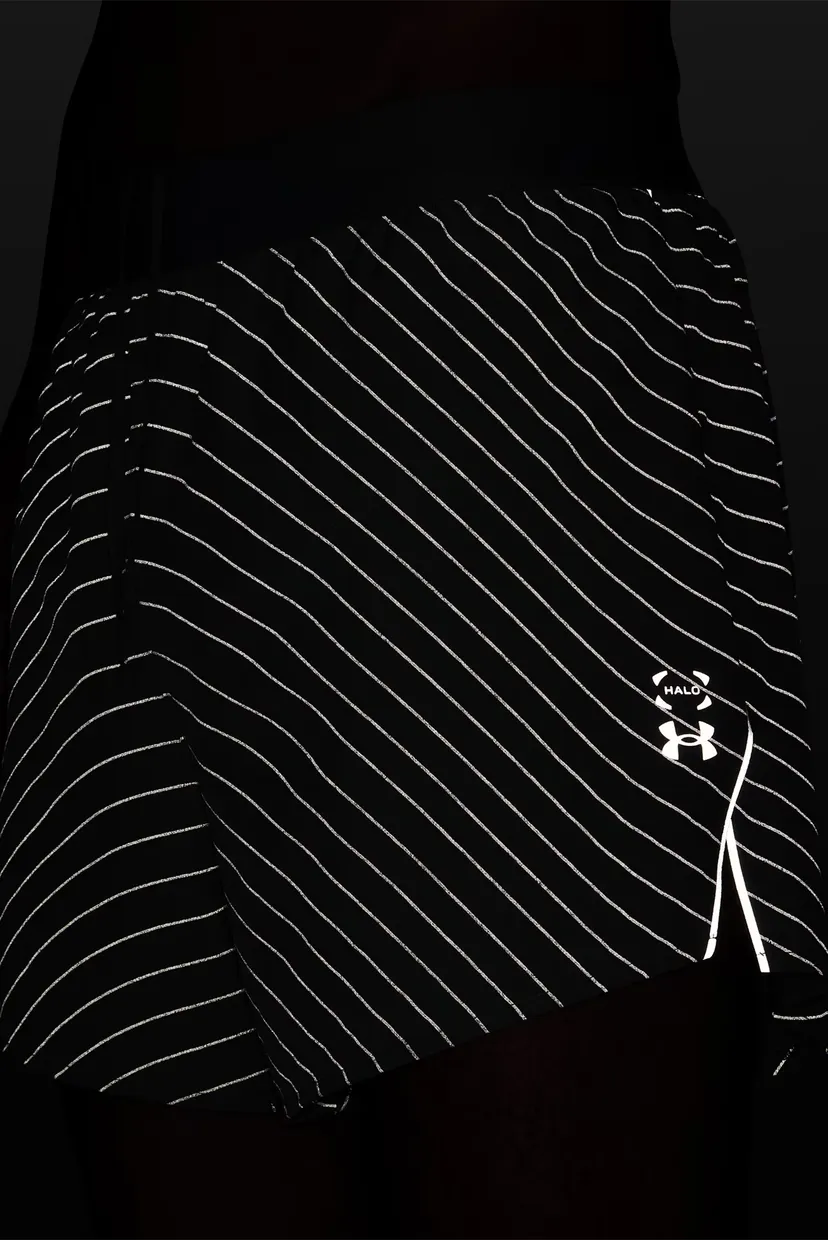 Шорты UA Halo Run Reflective Short-GRY 5