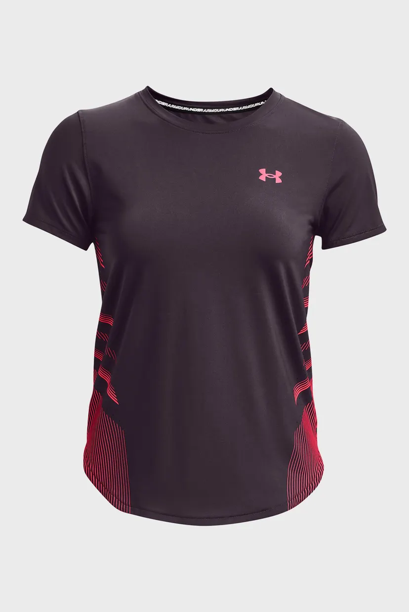 Женская фиолетовая футболка UA Iso-Chill Laser Tee II 15