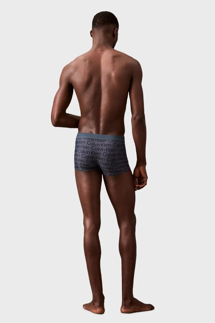 Мужские темно-синие боксеры с узором LOW RISE TRUNK 4