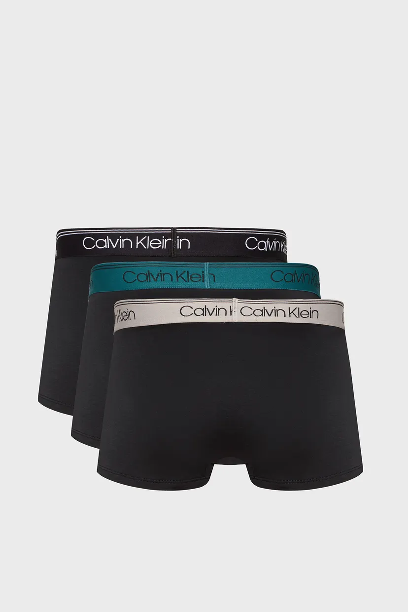 Мужские черные боксеры (3 шт) LOW RISE TRUNK 10