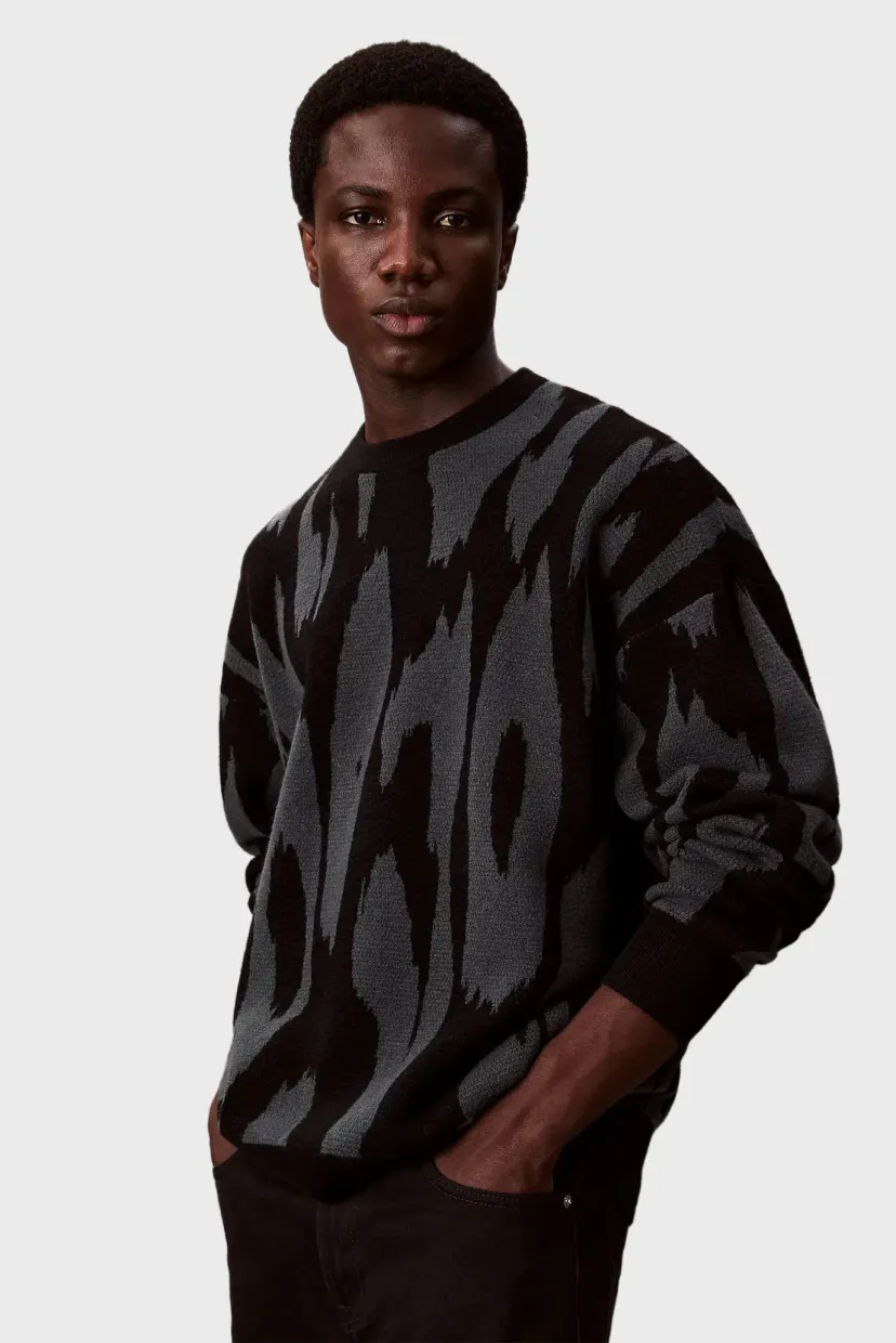 Свитер LS ABSTRACT JACQUARD CRWNK SWTR 6