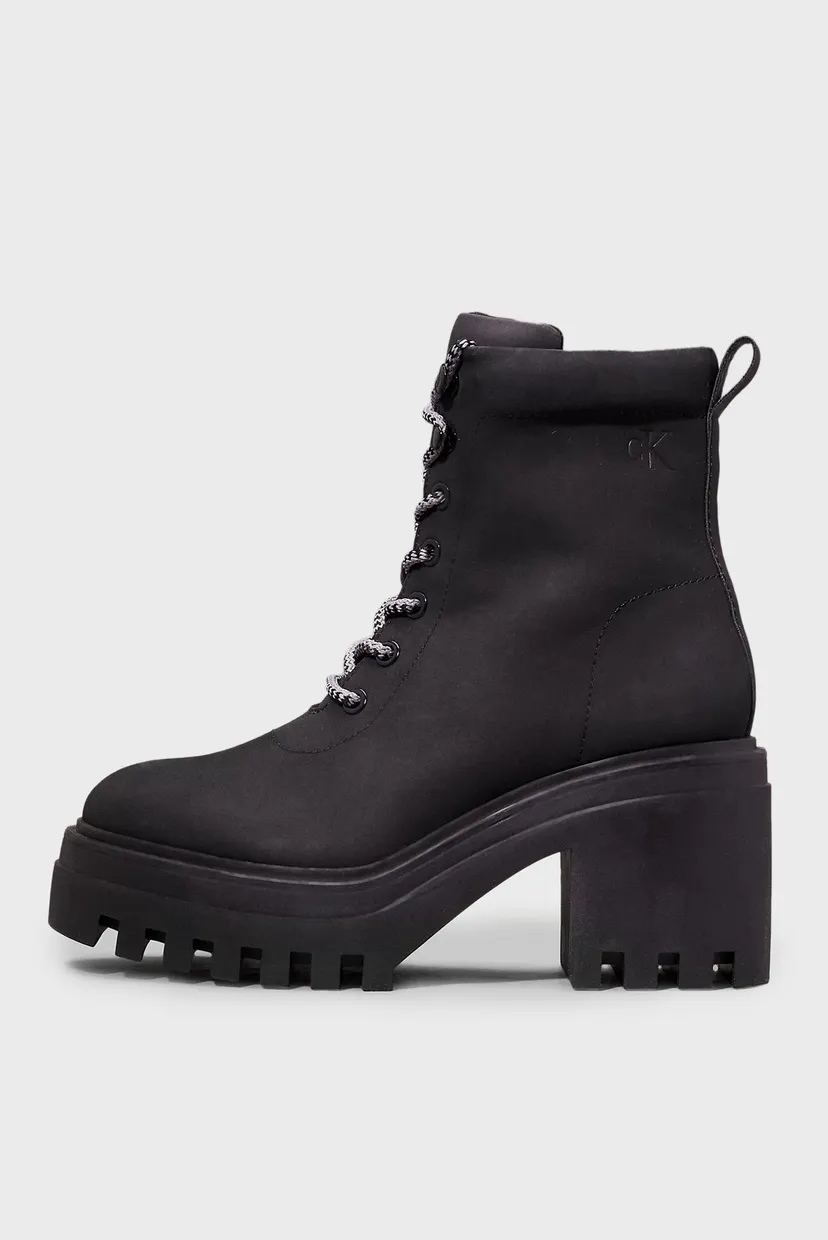 Ботильоны CHUNKY HEELED ZIP BOOT LTH 7