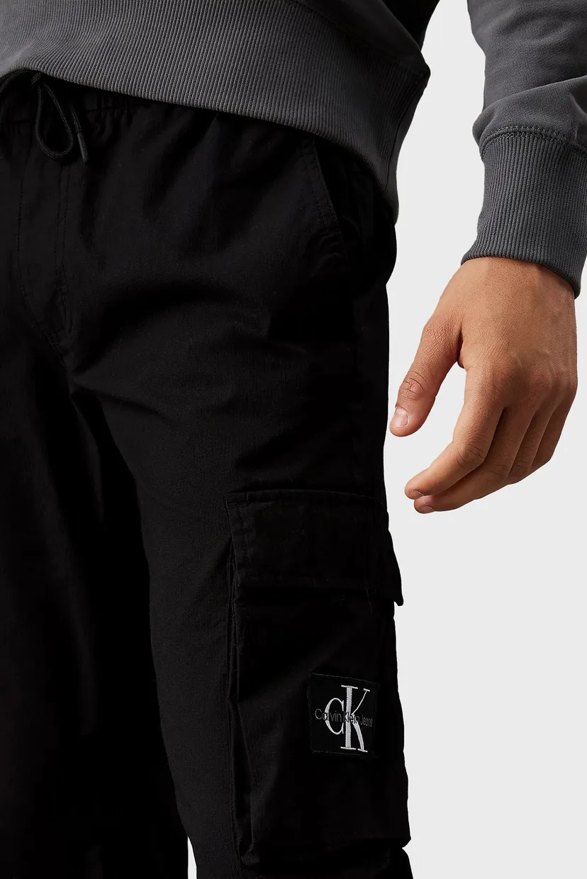 Мужские черные карго SKINNY WASHED CARGO 4