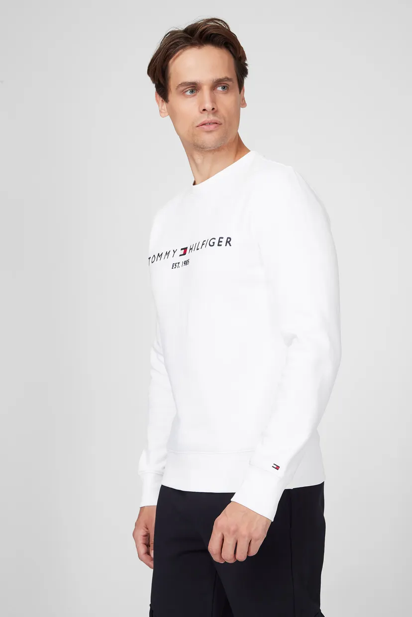 Мужской белый свитшот TOMMY LOGO 8
