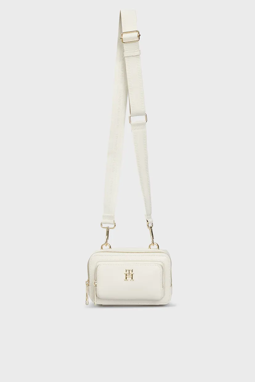 Женская белая сумка ICONIC TOMMY CAMERA BAG 10