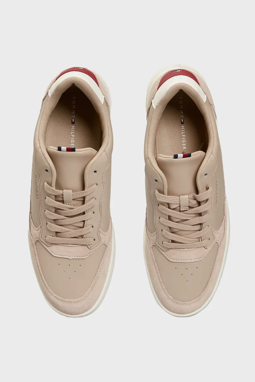 Мужские бежевые кожаные сникерcы ELEVATED CUPSOLE LEATHER MIX 4