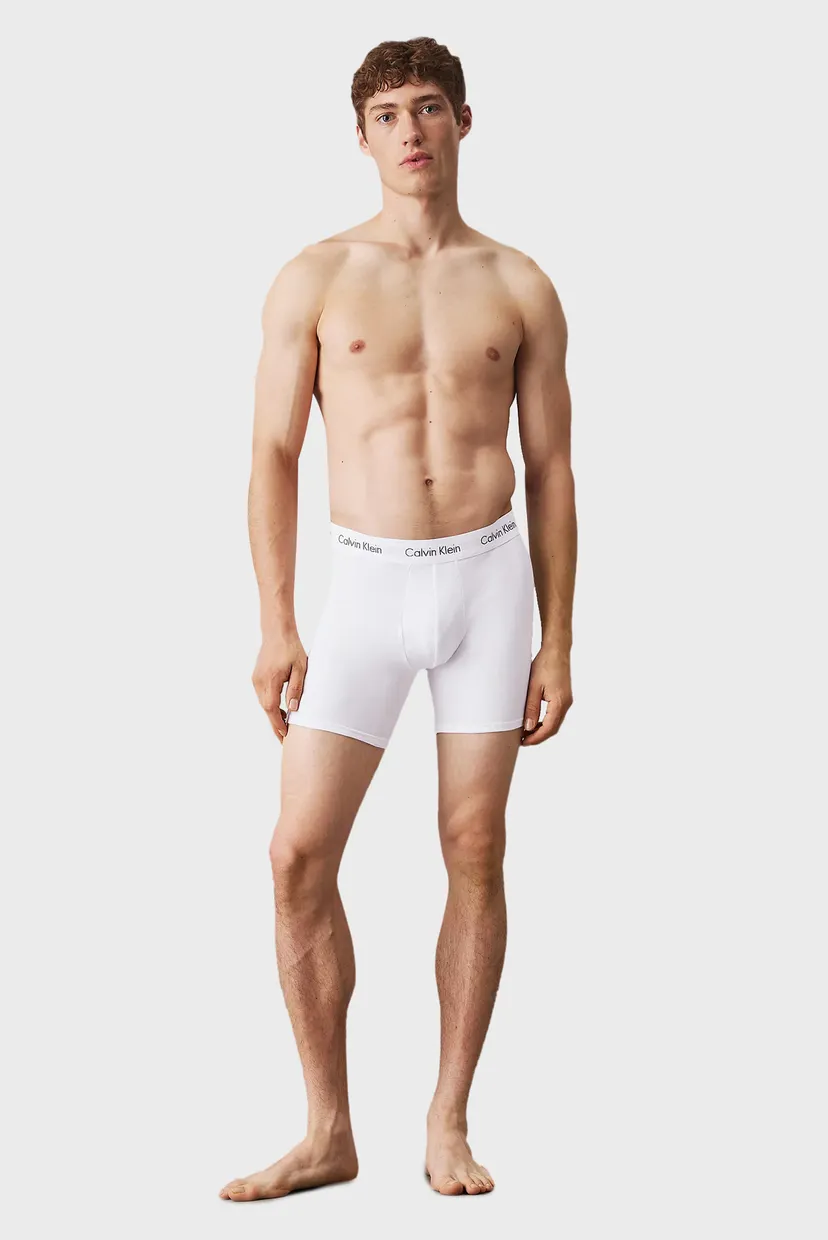 Мужские белые боксеры (3 шт) 3P BOXER BRIEF 6