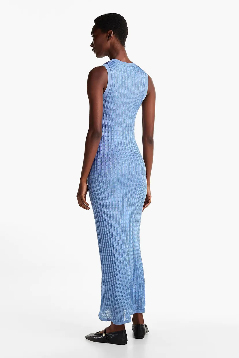 Платье RAYON CABLE LONG FLARED DRESS NS 3