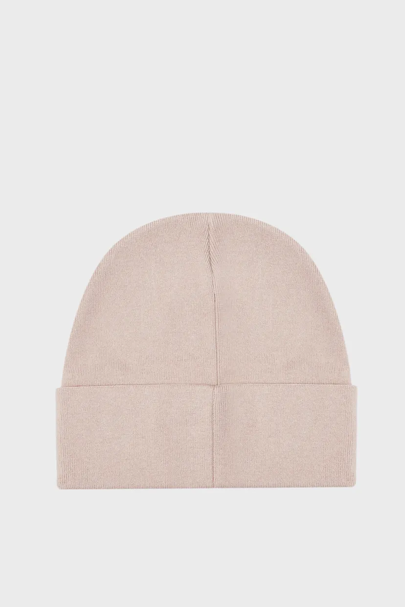 Женская пудровая шапка MONO LOGO EMBRO BEANIE 3