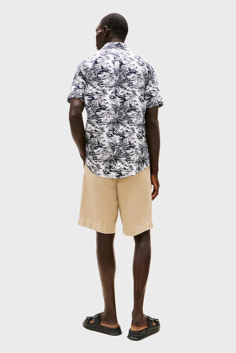Рубашка с коротким рукавом LINEN VACATION PRT SS RF SHIRT 4